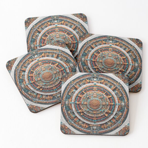 Item preview, Mandala with Technological and Geometric Motifs designed and sold by MandalasShops.
