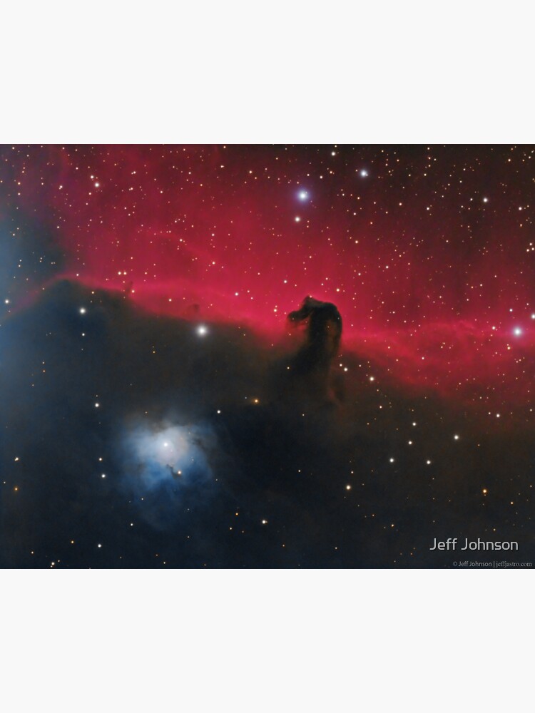 Thumbnail 3 of 3, Sticker, IC 434 and Horsehead Nebula designed and sold by jeffjastro.