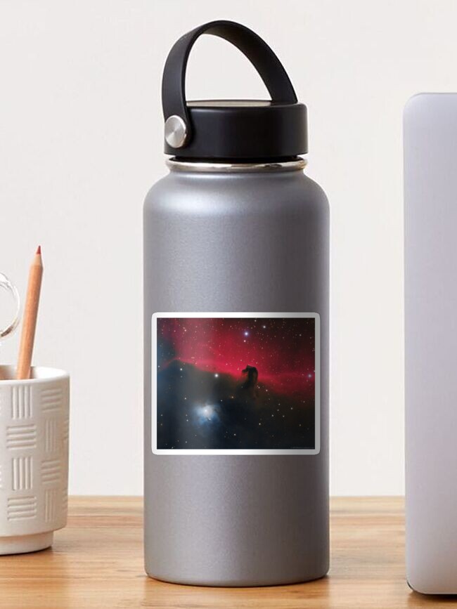 Thumbnail 1 of 3, Sticker, IC 434 and Horsehead Nebula designed and sold by jeffjastro.