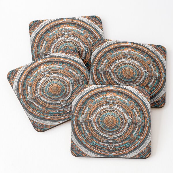 Item preview, Mandala with Futuristic Design and Complex Symmetry designed and sold by MandalasShops.