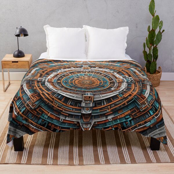 Item preview, Mandala with Futuristic Design and Complex Symmetry designed and sold by MandalasShops.
