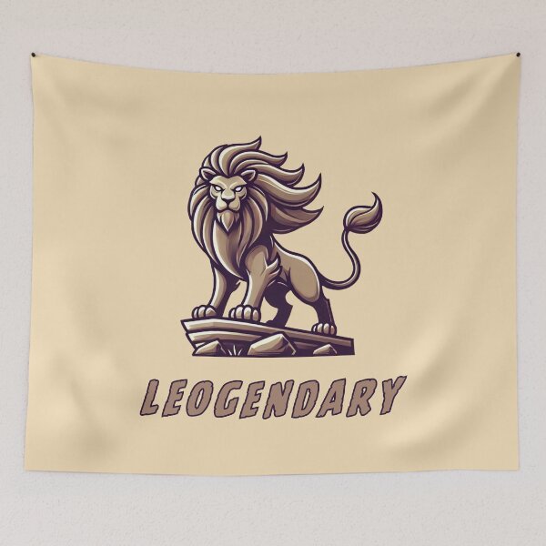 Item preview, Leogendary - leo wordplay, lion pun designed and sold by Funny-Banana.