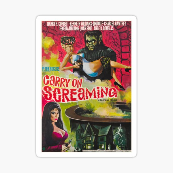 Artikel-Vorschau von Vintage-Stil CARRY ON SCREAMING Portrait Poster Kunst, designt und verkauft von Michaelofthe80s.