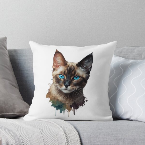 Item preview, Sapphire Gaze: The Enigmatic Feline designed and sold by ToonTailsStudio.