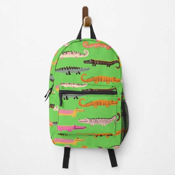 Item preview, Alligators and crocodiles, all of them, green background designed and sold by Artlizzard.