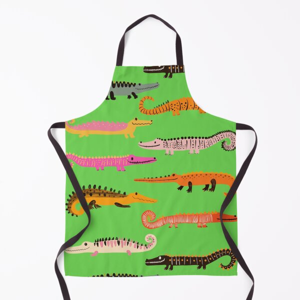 Item preview, Alligators and crocodiles, all of them, green background designed and sold by Artlizzard.