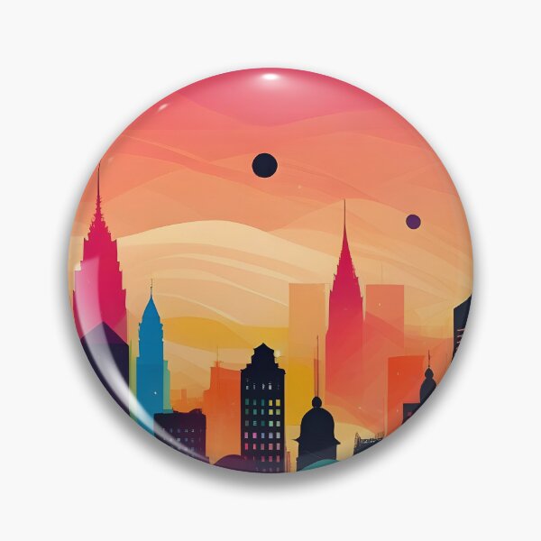 Item preview, Neon Cityscape: A Burst of Urban Color designed and sold by ZipperDragon88.