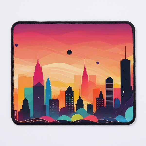 Item preview, Neon Cityscape: A Burst of Urban Color designed and sold by ZipperDragon88.