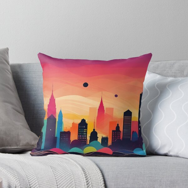 Item preview, Neon Cityscape: A Burst of Urban Color designed and sold by ZipperDragon88.