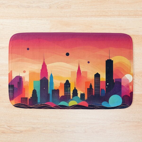 Item preview, Neon Cityscape: A Burst of Urban Color designed and sold by ZipperDragon88.