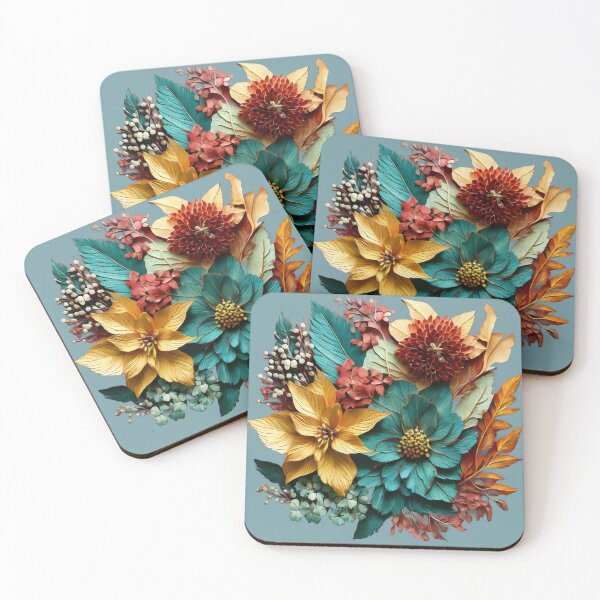 Item preview, Design A Piece Featuring Elements Of Nature Such As Leaves And Flowers, Autumn Flowers designed and sold by WATERDUST.