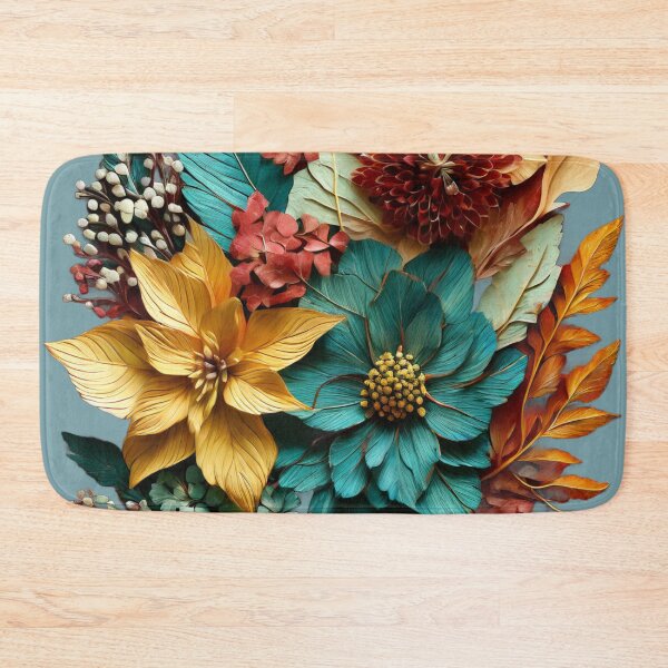 Item preview, Design A Piece Featuring Elements Of Nature Such As Leaves And Flowers, Autumn Flowers designed and sold by WATERDUST.