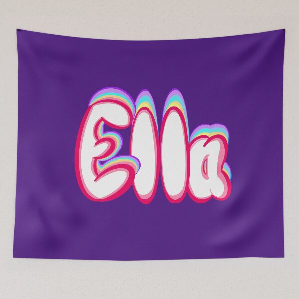 Item preview, Ella popular girls and women first name in white and pastels. Personalized personalised customised name Ella designed and sold by Artonmytee.