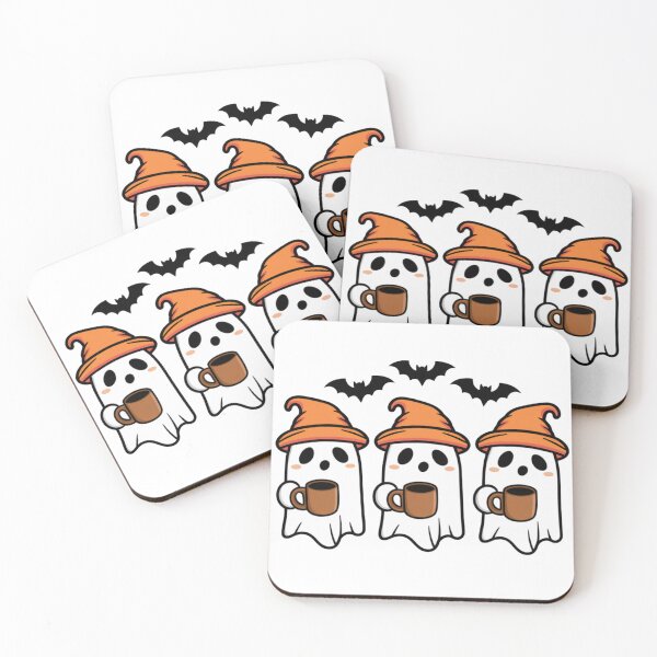 Item preview, Cute Coffee Ghosts designed and sold by CreativeJuneyB.