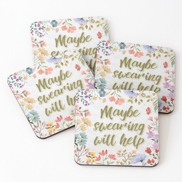 Item preview, Maybe Swearing Will Help Floral designed and sold by Marguerite Artistry.