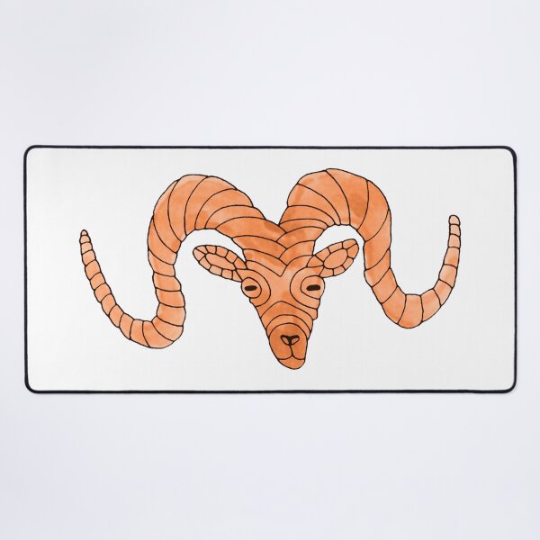 Item preview, Sheep Altai Argali Headshot Illustration  designed and sold by inklets.