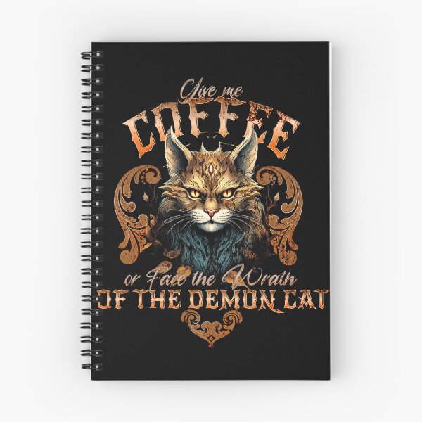 Item preview, Kopie von Give Me Coffee or Face the Wrath of the Demon Cat designed and sold by EULALIA Twarog.