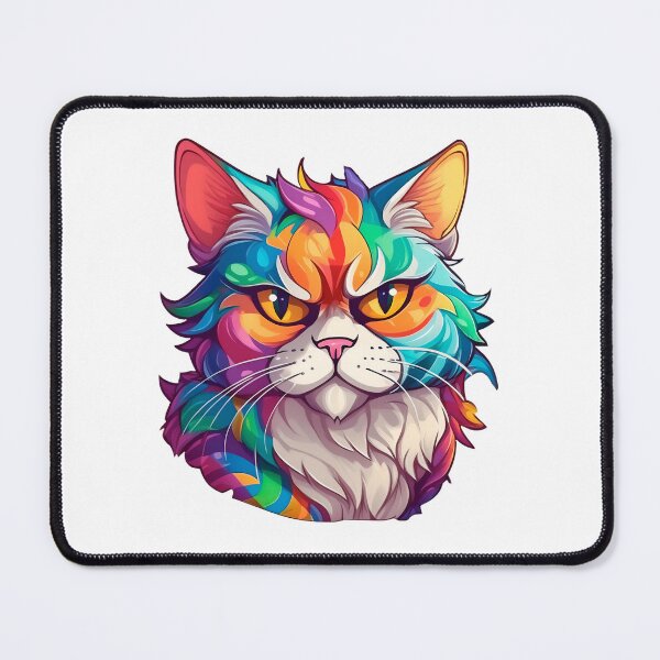 Item preview, Grumpy Colorful Cat designed and sold by Kspirit Designs.