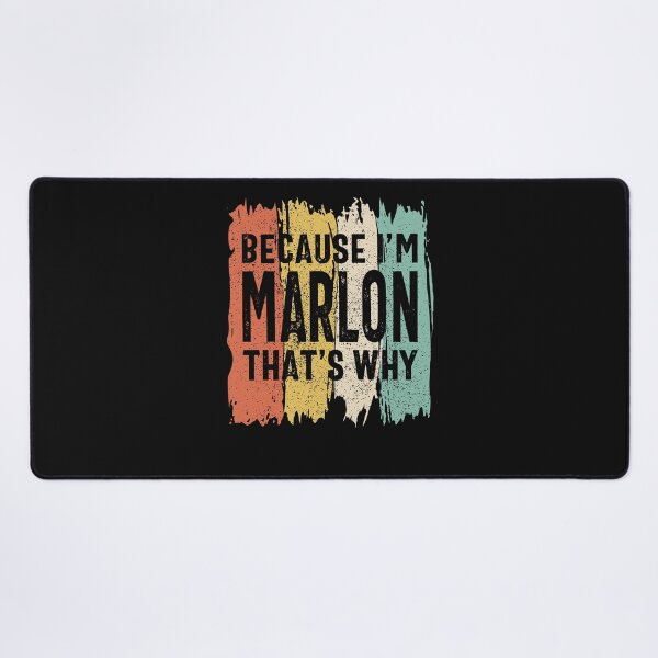 Item preview, Because I'm Marlon That's Why Funny Personalized Name Marlon designed and sold by cidolopez.