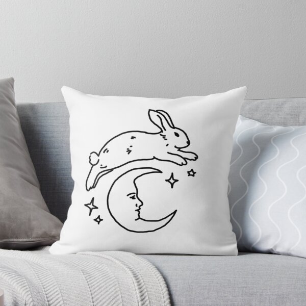 Item preview, rabbit and moon designed and sold by aishiterumo.