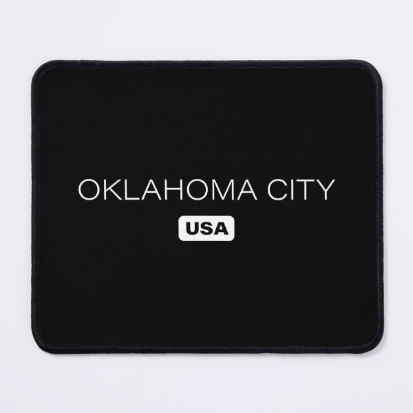 Item preview, Oklahoma City, Oklahoma, USA, Simple White Text designed and sold by JohnnyVillas.