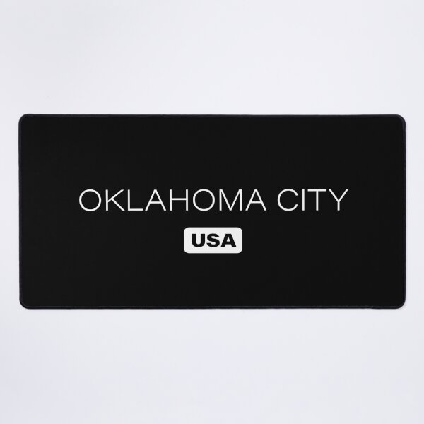 Item preview, Oklahoma City, Oklahoma, USA, Simple White Text designed and sold by JohnnyVillas.