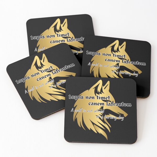 Item preview, A wolf is not afraid of a barking dog, Latin designed and sold by MakeWayDesign.