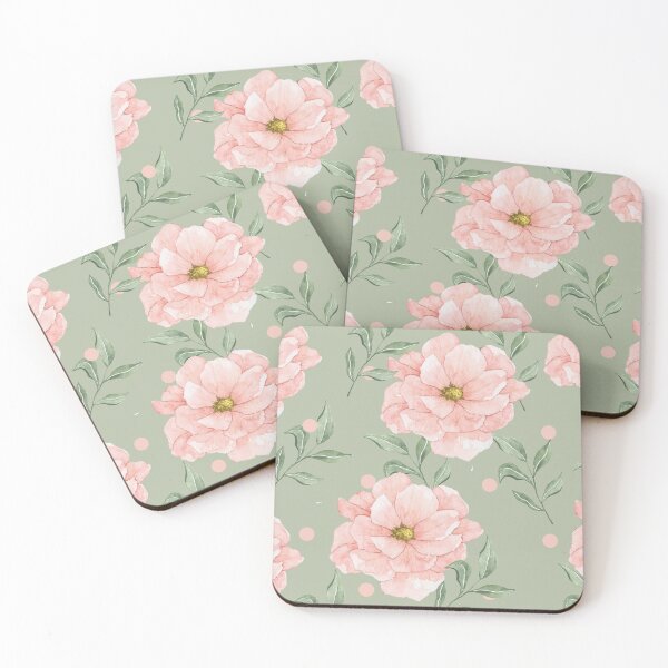 Item preview, Watercolor Flower Polka Dots designed and sold by Stephanie Phelan.