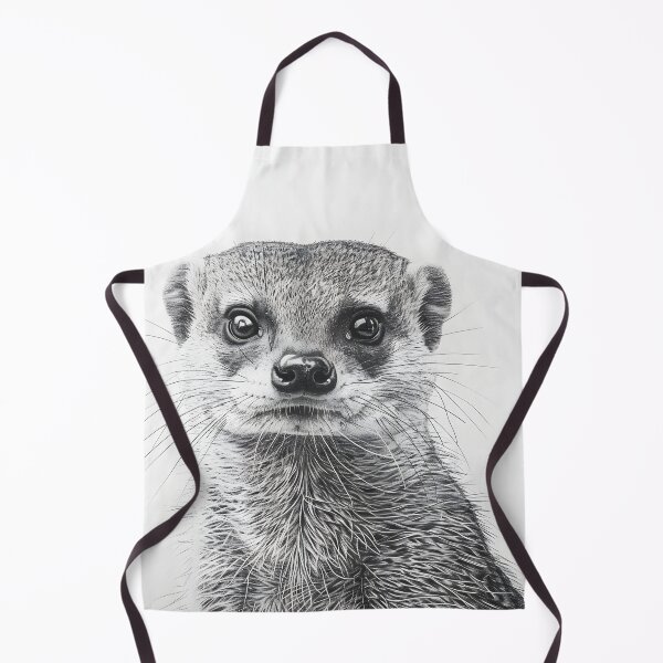Item preview, Black and white weasel pencil drawing designed and sold by Pencil-Art.