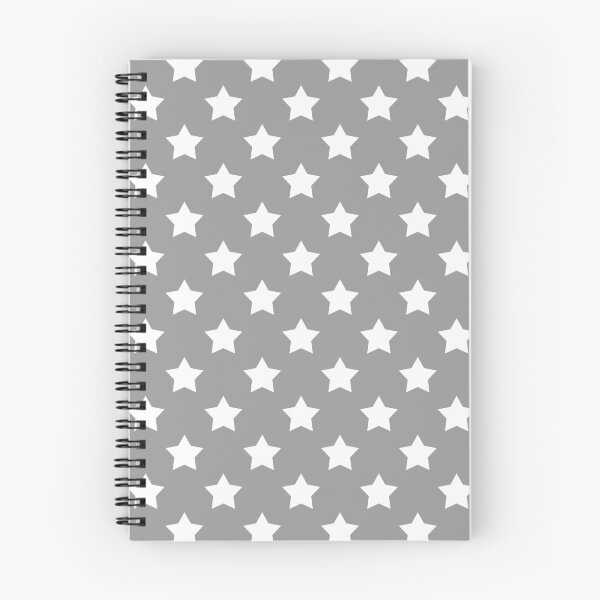 Item preview, White Stars Grey Background Pattern Design designed and sold by PatternTitan.