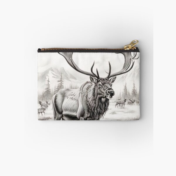 Item preview, Black and white deer pencil drawing designed and sold by Pencil-Art.