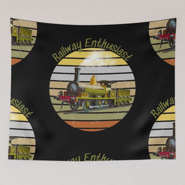 Item preview, Railway Enthusiast Gifts for Rail Fanatics and railroad families designed and sold by DendaArt.