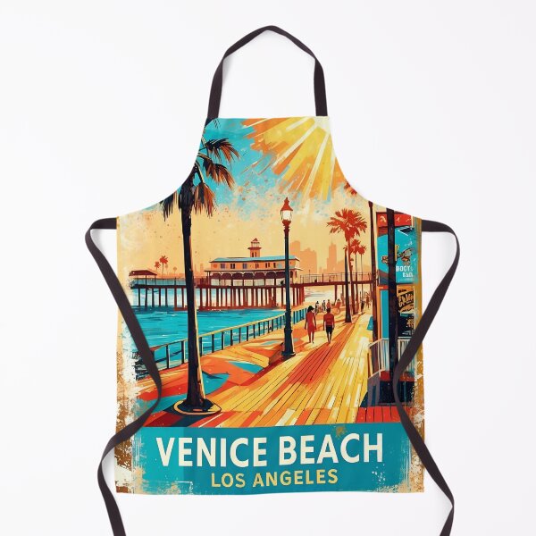 Item preview, Venice Beach Vintage: Artistic Rendering Iconic Seaside designed and sold by Ceemko's Vintage Corner.