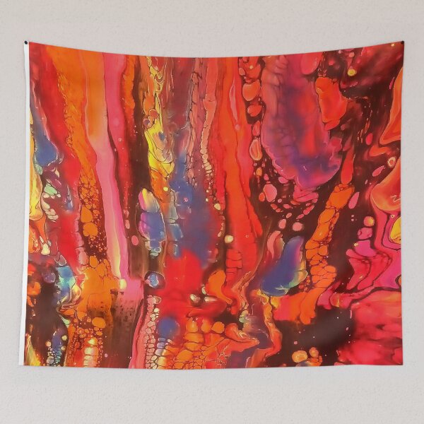 Item preview, Bright Red and Yellow designed and sold by AmyAbstractArt.