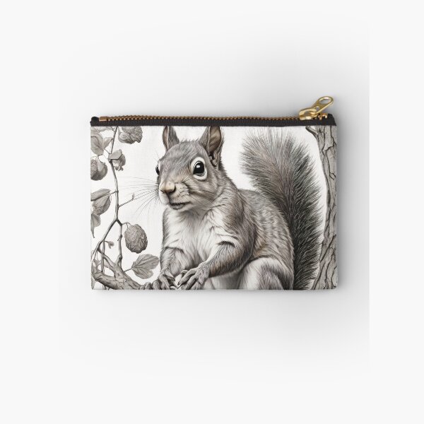 Item preview, Black and white Squirrel pencil drawing designed and sold by Pencil-Art.