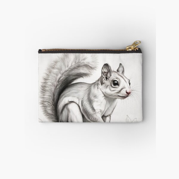 Item preview, Black and white Squirrel pencil drawing designed and sold by Pencil-Art.