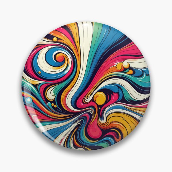 Item preview, Retro Rainbow Liquid Pattern designed and sold by TomFrontierArt.