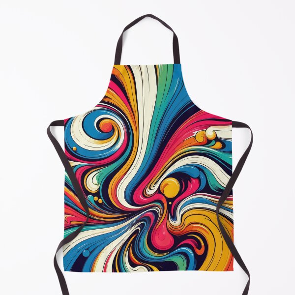 Item preview, Retro Rainbow Liquid Pattern designed and sold by TomFrontierArt.