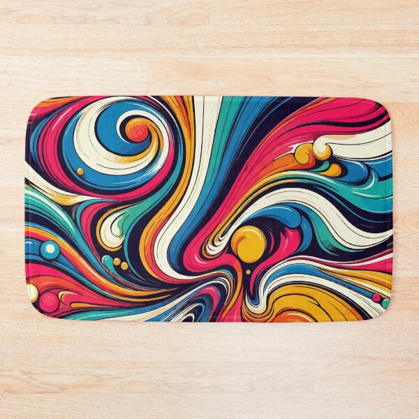 Item preview, Retro Rainbow Liquid Pattern designed and sold by TomFrontierArt.