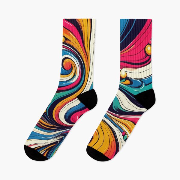 Item preview, Retro Rainbow Liquid Pattern designed and sold by TomFrontierArt.
