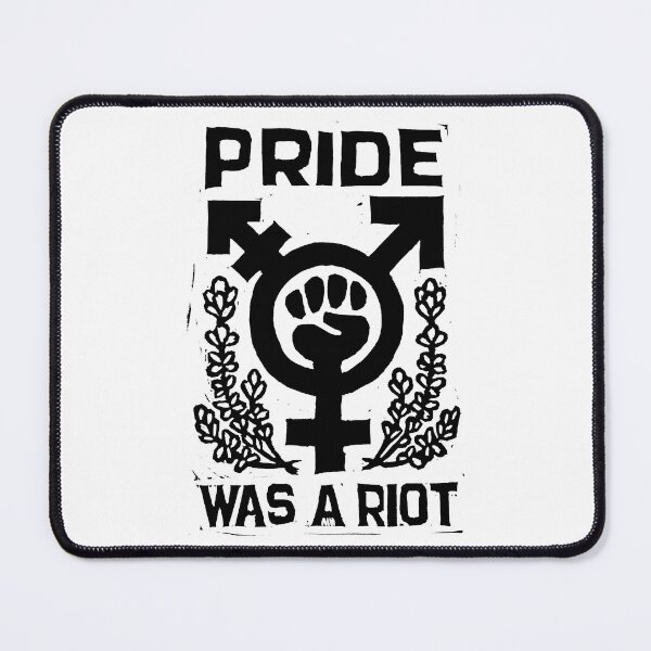 Item preview, Pride Was A Riot Block Print designed and sold by DashMakesArt.