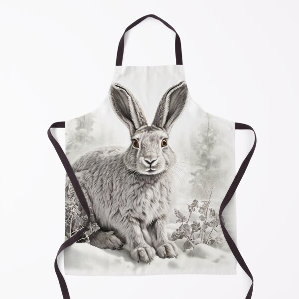 Item preview, Black and white Rabbit pencil drawing designed and sold by Pencil-Art.