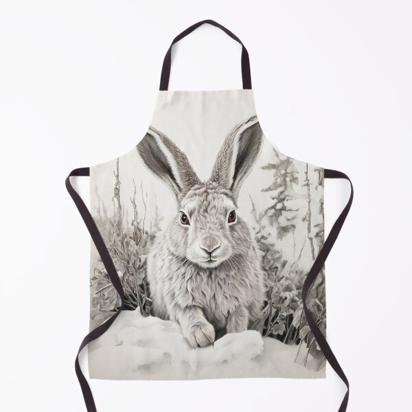 Item preview, Black and white Rabbit pencil drawing designed and sold by Pencil-Art.