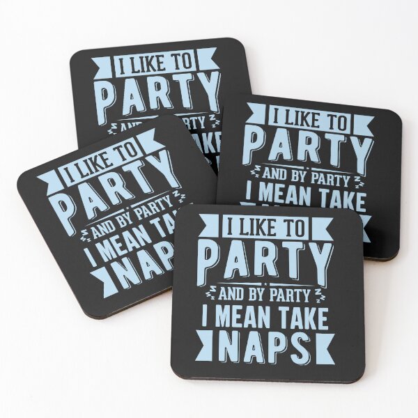 Artikelvorschau, Lustiges blaues „Ich mag Party“-Design entworfen und verkauft von AlienOccupation.