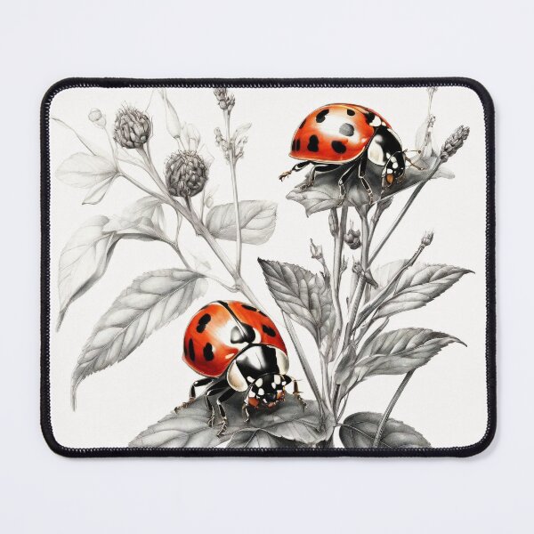 Item preview, Black and White Ladybug Pencil Drawing! designed and sold by Pencil-Art.