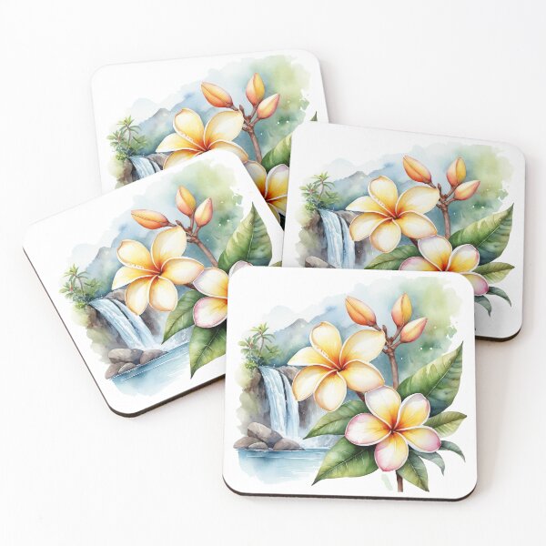 Item preview, Frangipani with waterfall designed and sold by Talpha.