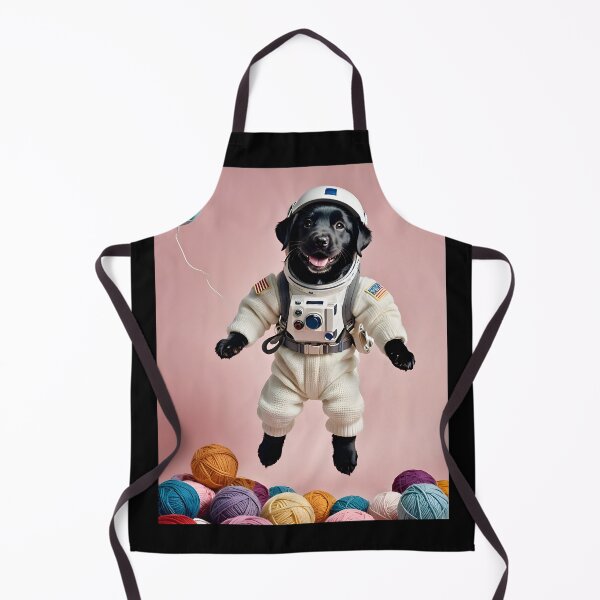 Item preview, Knitted lovable space black Labrador designed and sold by Studio Quirk.