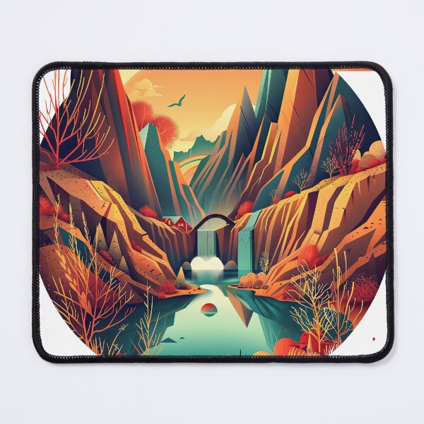 Item preview, Town of Val-de-Miroir designed and sold by ForeverPrintsOK.