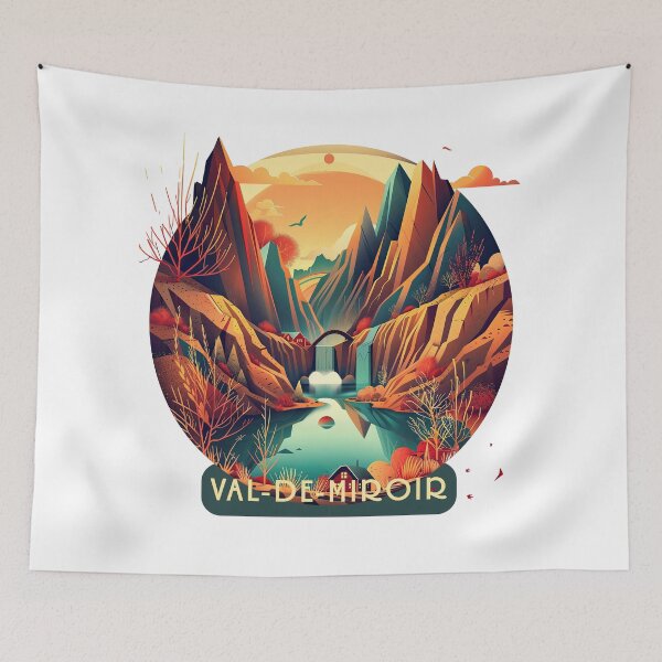 Item preview, Town of Val-de-Miroir designed and sold by ForeverPrintsOK.