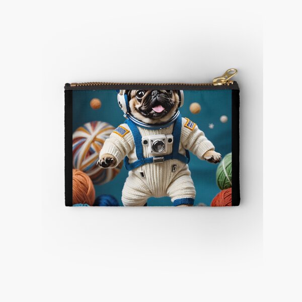 Item preview, Knitted lovable space pug designed and sold by Studio Quirk.